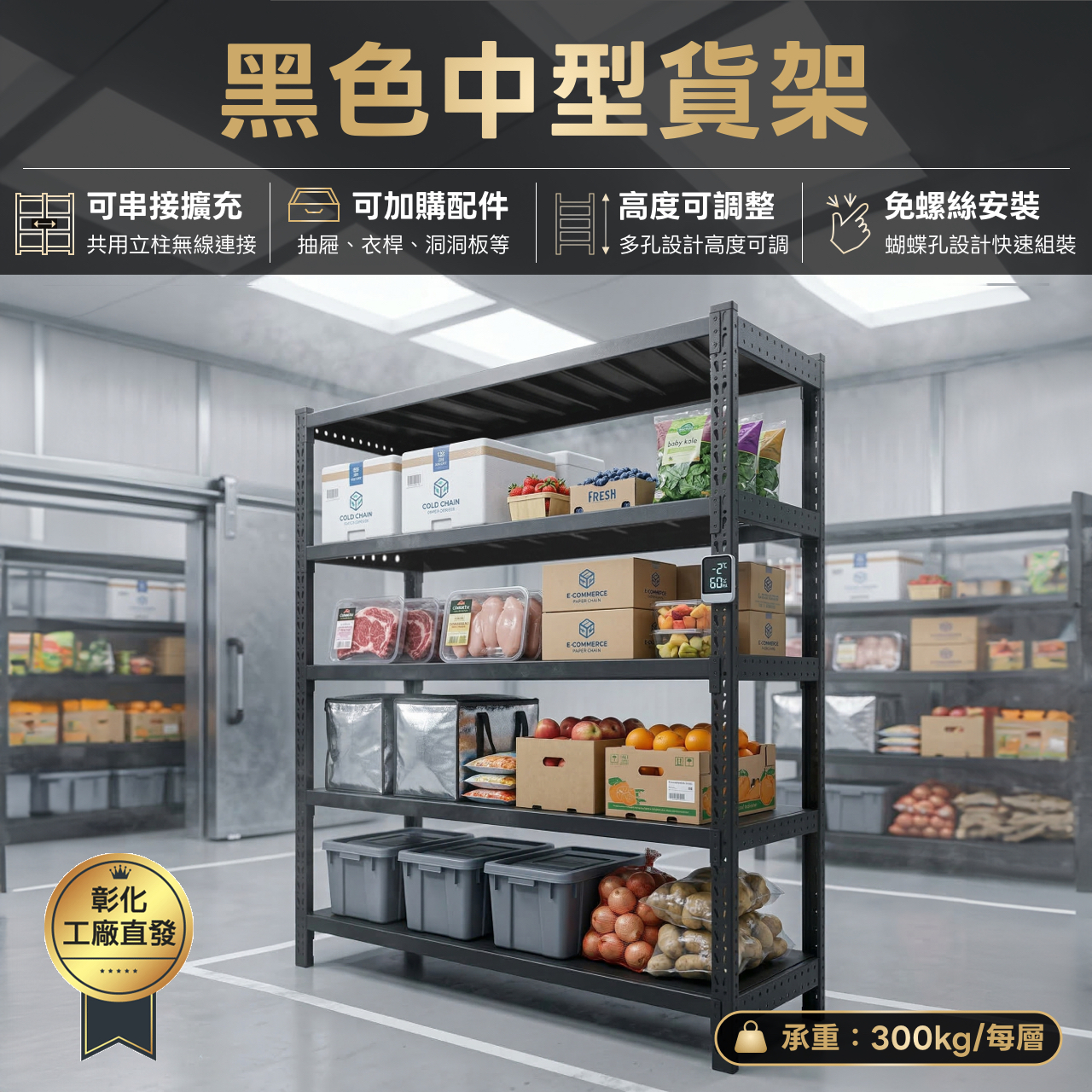 中型倉儲貨價適用於較重型使用者